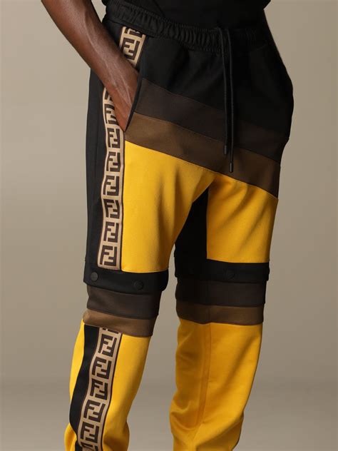 mens fendi trousers|Fendi joggers men's.